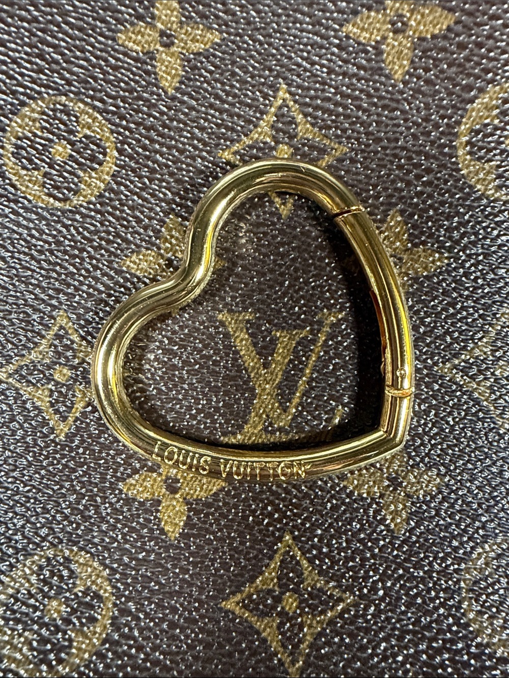 Gold Heart Carabiner Gate Clip Keyring Bag Charm Replacement